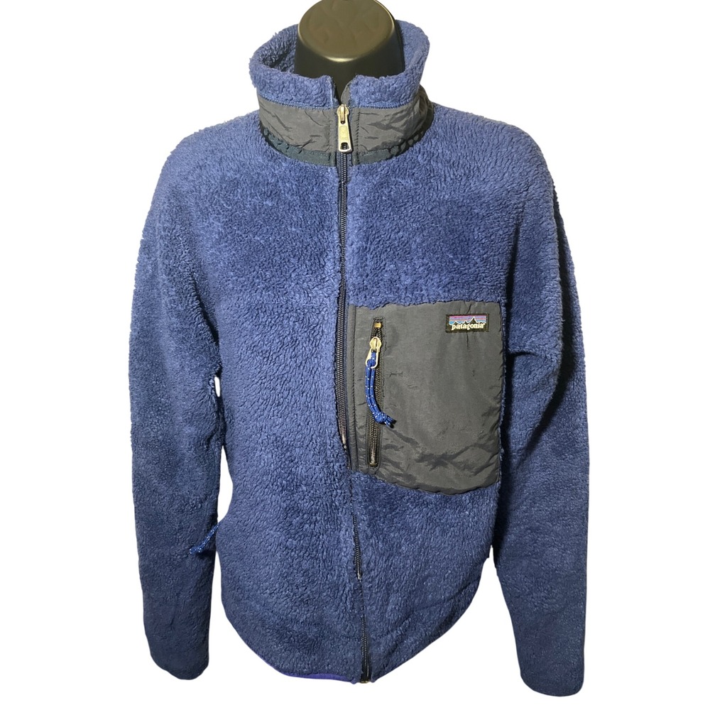 Patagonia Retro-X Fleece Jacket Mens Sm Blue Full Zip Pile 23055 Made in Canada
